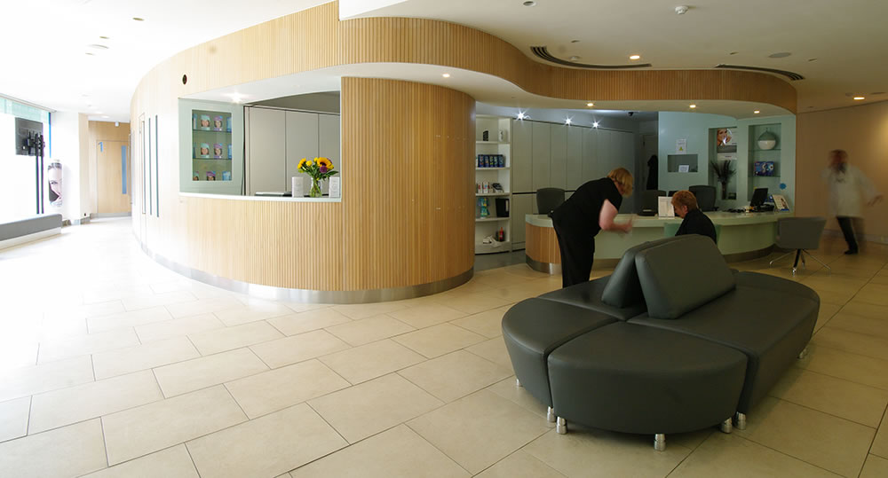 The waiting room at our Watford dentist, Senova Dental Studios in Watford, Hertfordshire